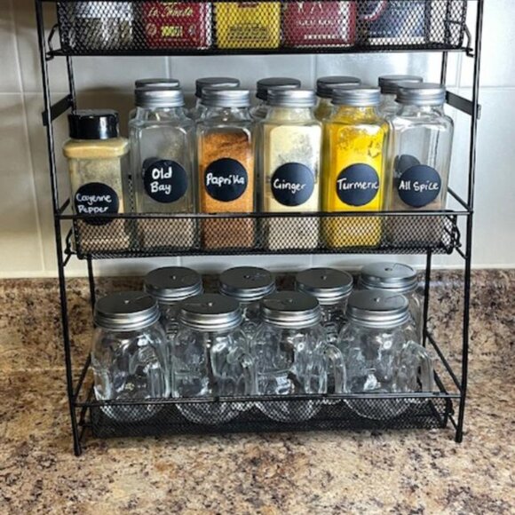 Mason Spice Jars (used, 1 set unused) - Picture 6 of 6